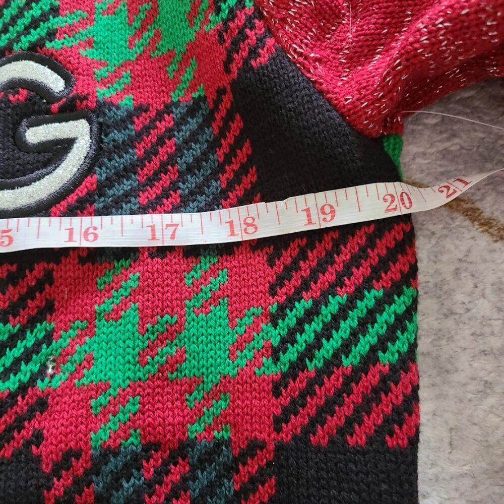 Spencer's Light Up Ugly Christmas Sweater Sound Effect Jingle Bells Medium NWT - Picture 8 of 9